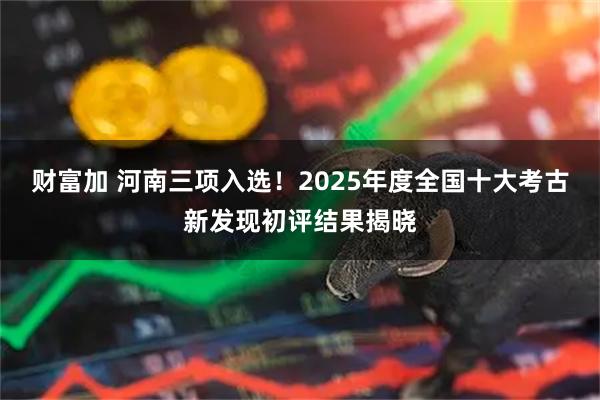 财富加 河南三项入选！2025年度全国十大考古新发现初评结果揭晓